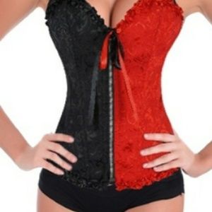 Harley Quinn Plus size corset, wig and accessories